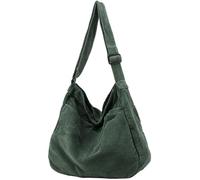 DAINAOTM Bolsa de lona casual Hobo bandolera para mujeres y hombres, bolso grande de mensajero, bolsa de mensajero, viaje y trabajo, 2 - verde, Large