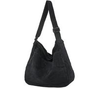 DAINAOTM Bolsa de lona casual Hobo bandolera para mujeres y hombres, bolso grande de mensajero, bolsa de mensajero, viaje y trabajo, 2-negro, Large