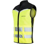Dainese Explorer Packable High Vis Chaleco, negro-amarillo, tamaño L para Hombres