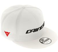 Dainese - 9FIFTY Wool Snapback Cap, Gorra de Hombre, Gorra de Béisbol con Visera Rígida con Logotipo Relieve, Gorra de Moto de Verano, Cierre Trasero Ajustable, Blanco