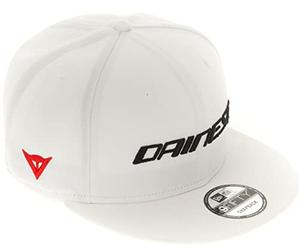 Dainese - 9FIFTY Wool Snapback Cap, Gorra de Hombre, Gorra de Béisbol con Visera Rígida con Logotipo Relieve, Gorra de Moto de Verano, Cierre Trasero Ajustable, Blanco
