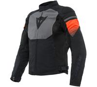 Dainese Air Fast Chaqueta textil para motocicleta, negro/gris/rojo, Talla 46