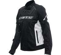Dainese Air Frame 3 Chaqueta textil de motocicleta para damas, negro-blanco, tamaño 52 para Mujer