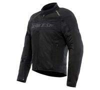 Dainese - Air Frame 3 Tex Jacket, Chaqueta de Moto de Verano, con Forro Cortavientos, Hombre, Negro/Negro/Negro, 46