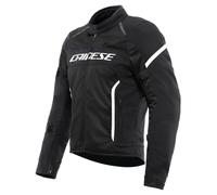 Dainese - Air Frame 3 Tex Jacket, Chaqueta de Moto de Verano, con Forro Cortavientos, Negro/Blanco, 50