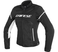 Dainese Air Frame D1 Tex Chaqueta textil para motocicletas de señoras, negro-blanco, tamaño 40 para Mujer