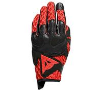 Dainese Air-Maze Unisex Gloves, Guantes Moto Verano, para Hombres y Mujeres, Negro/Rojo, XXL