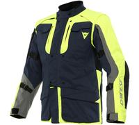Dainese Alligator Tex Chaqueta textil de moto, azul oscuro/amarillo, Talla 50
