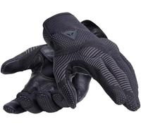 Dainese - Argon Gloves, Guantes Moto, Tejido de Punto con Protectores Nudillos, Cierre Antidesgarro, Compatibilidad Pantalla Táctil, Guantes de Moto para Hombre M, Negro