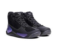 Dainese - Atipica Air 2 Anniversario Shoes, Zapato Moto de Verano, Tejido de Malla, Refuerzos Protectores, Suelas Asimétricas Groundtrax, Calzado de Moto para Hombre, Negro/Iridiscente, 42