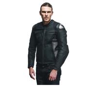 Dainese Avro 5 Chaqueta De Cuero Negro/Antracita/Blanco 52 hombres