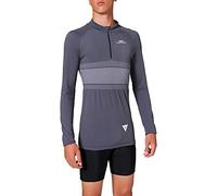 Dainese Awa Zip Jersey 3 Camiseta de MTB, Hombre, Azul-Ombre, XL