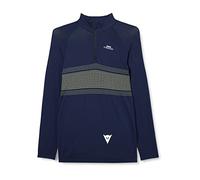 Dainese Awa Zip Jersey 3 Camiseta de MTB, Mens, Negro-Iris/Amarillo-Tender, L