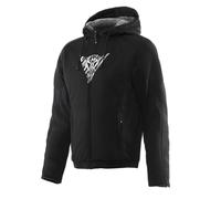 Dainese Sudadera Bovisa para moto con cremallera y protecciones forro felpa Negro/Blanco 48 Hombre