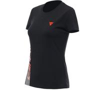 DAINESE Camisetas Dainese Logo lady Black / Fluo red XL