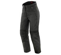 Dainese - Campbell Lady D-Dry Pants, Pantalones Touring, Pantalones de Moto para Mujer, Impermeables, Ajuste Ancho, Protectores de Rodilla y Cadera, Negro/Negro, 38