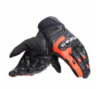 DAINESE CARBON 4 - GUANTES DE MOTO CORTOS DE PIEL PARA HOMBRE ROJO FLUORESCENTE