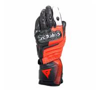 DAINESE CARBON 4 - GUANTES LARGOS DE PIEL PARA MOTOCICLETA PARA HOMBRE ROJO FLUO