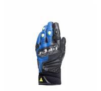 DAINESE CARBON 4 SHORT GUANTES DE MOTO CORTOS DE PIEL HOMBRE AZUL NEGRO AMARILLO