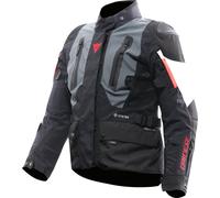 Dainese Carve Master 4 Gore-Tex Chaqueta de moto impermeable, negro-gris-rojo, tamaño 52 para Hombres