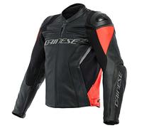 DAINESE Chaquetas Racing 4 Black / Fluo-Red 48