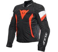 DAINESE Chaquetas Avro 5 Tex Black / Red-Fluo / White 50