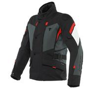 Dainese Carve Master 3 Gore-Tex Chaqueta textil de la motocicleta, negro-gris-rojo, tamaño 46