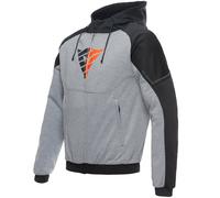 Chaqueta de poliéster Hombre Dainese DAEMON-X Melange-Gris/Negro/Rojo-Fluo