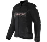 DAINESE - Herosphere Air Tex Jacket Wmn, Chaqueta De Moto De Tejido, Ventilada Y De Verano, Mujer, Negro/Blanco/Melocotón, 48