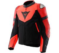 DAINESE Chaquetas Iperattiva Leather-Tex Red Fluo / Black 44