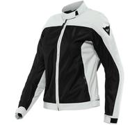 Dainese Sevilla Air Lady Tex Jacket, Chaqueta Moto Verano, Mujer, Negro/Glacier-Gray, 50