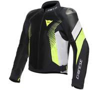DAINESE Chaquetas Super Rider 2 Absoluteshell Black / White / Fluo Yellow 50