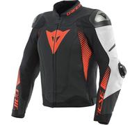 DAINESE Chaquetas Super Speed 4 Estiva Black-Matt / White / Fluo-Red 44