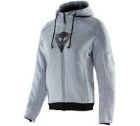 Dainese Daemon-X Safety Sudadera con capucha y cremallera para motocicleta para mujer, gris, tamaño 42