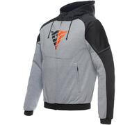 Dainese Daemon-X Safety Sudadera con capucha Zip de motocicleta, negro-gris-rojo, tamaño 54 para Hombres