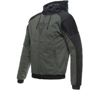 Dainese Daemon-X Safety Sudadera con capucha Zip de motocicleta, negro-verde, tamaño 48 para Hombres