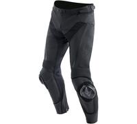 Dainese Delta 4 Pantalones de cuero de motocicleta, negro, Talla 62