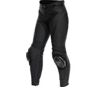 Dainese Delta 4, pantalones de cuero mujer 42 female Negro/Negro