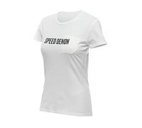 Dainese - Demon Pocket T-Shirt Wmn, Camiseta con Cuello Redondo, Mujer, Blanc De Blanc, XS