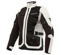 Dainese - Desert Tex Jacket, Chaqueta de Moto de Verano, Tejido Técnico Ligero, Protectores de Hombros y Codos, Chaqueta de Moto para Hombre, Peyote/Negro/Steeple-Gray, 52
