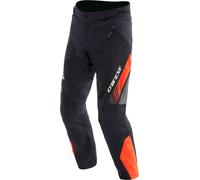 Dainese Drake 2 Air, pantalones textiles impermeables 56 male Negro/Rojo Neón