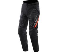 Dainese Drake 2 Super Air Tex 2.0 Pantalones textiles de motocicleta, negro-rojo, tamaño 48 para Hombres