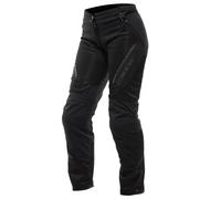Dainese - Drake 2 Super Air Tex Pants Wmn, Pantalones de Moto Ventilados, de Tejido, para la Temporada de Verano, con Protectores Extraíbles, Mujer, Negro/Negro, 44
