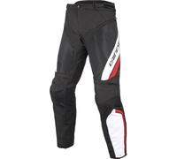 Dainese Drake Air D-Dry Pantalones textiles para motocicleta, negro-blanco-rojo, tamaño 62 para Hombres