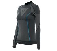 Dainese - Dry LS Wmn,Maillot Térmico Esquí, Camiseta Interior Transpirable de Manga Larga,Negro/Azul,Mujer
