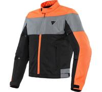 Dainese Elettrica Air Tex Chaqueta textil para motocicletas, negro/naranja, Talla 50