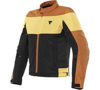 Dainese Elettrica Air Tex - Talla 50 BLACK/LEATHER-BROWN/MINERAL-YELLOW