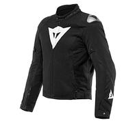 Dainese - Energyca Air Tex Jacket, Chaqueta Moto Hombre de Cordura, Cazadora Moto Resistente a la Abrasión con Forro Cortaviento, con Protección de Hombro Reemplazable, Negro