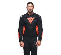 DAINESE Chaquetas Energyca Air Tex Black / Fluo-Red 52