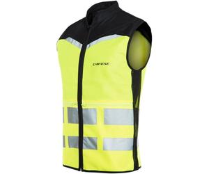 Dainese Explorer Packable High Vis Chaleco, negro-amarillo, tamaño L para Hombres